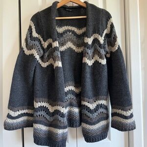 TWINS Made In Italy wool blend knit cardigan
